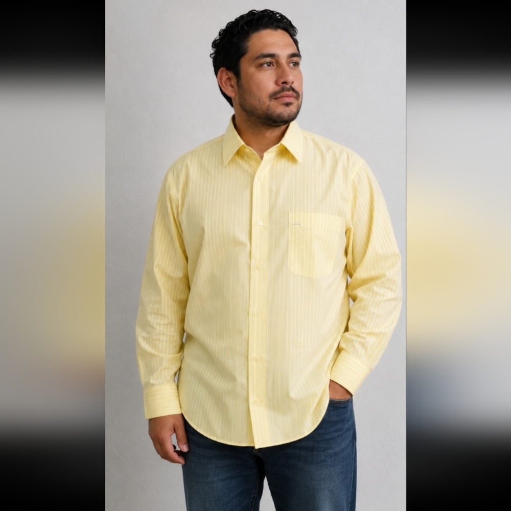 ALEX CANNON Large Button Up Long Sleeve 👕